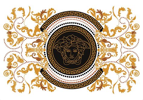 Versace border vector